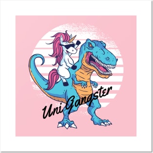 Unicorn Gangster T-shirt Posters and Art